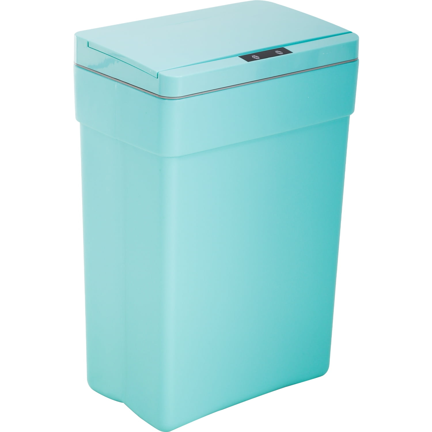 CL.HPAHKL 13 Gallon Touch Free Automatic Trash Can with Lid, Plastic Motion Sensor Kitchen Garbage Can, Touchless Trashcan Trash Bin for Bathroom, Office, Home, Blue