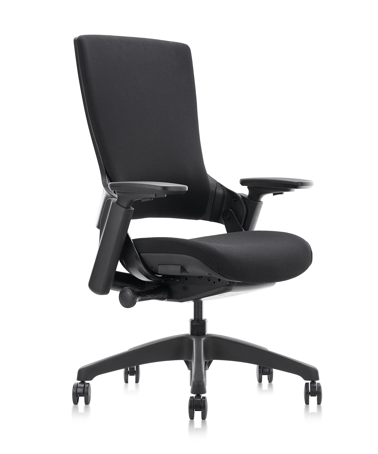 CLATINA Swivel Executive Computer Chair with 3D Armrest and Lumbar Support, Adjustable Ergonomic Fabric Backrest Task Chair for Home Office Conference Room