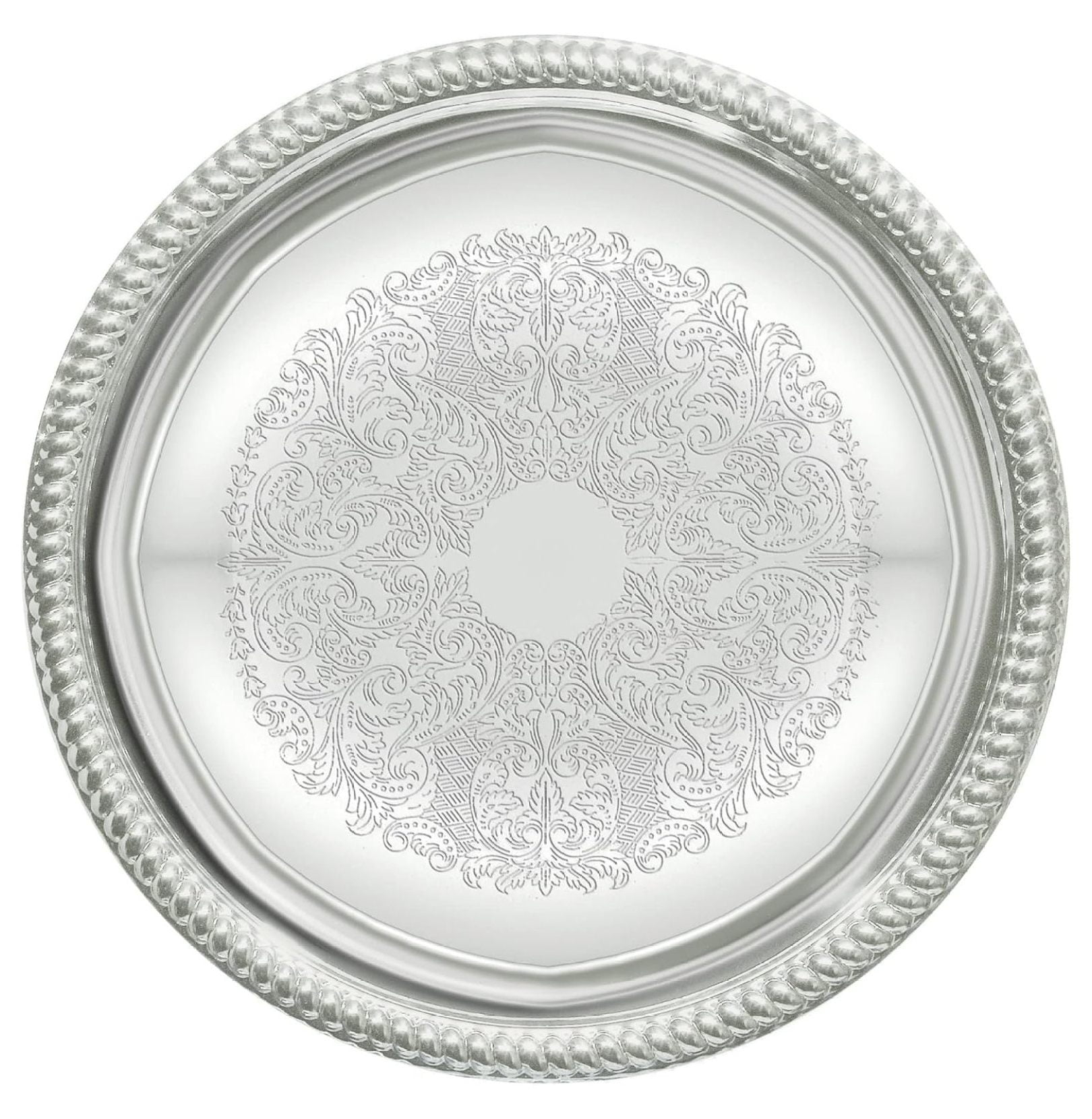 CMT-14 Round Tray, 14-Inch, Chrome,Medium