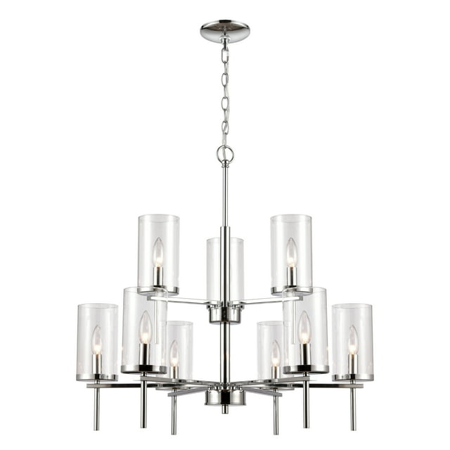 CN290923-Thomas Lighting-9 Light Chandelier-Chrome Finish    -Traditional Installation