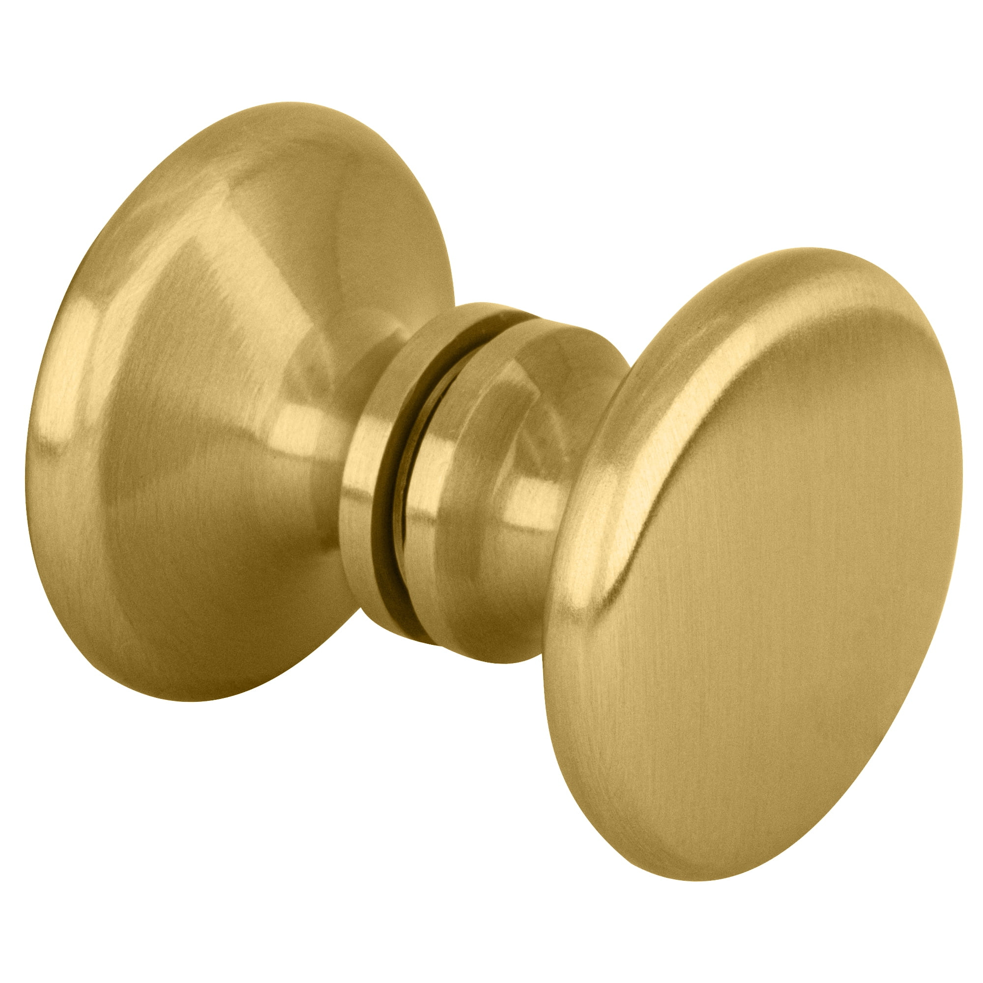 CRL SDK100SB Satin Brass Traditional Style Back-to-Back Shower Door Knobs