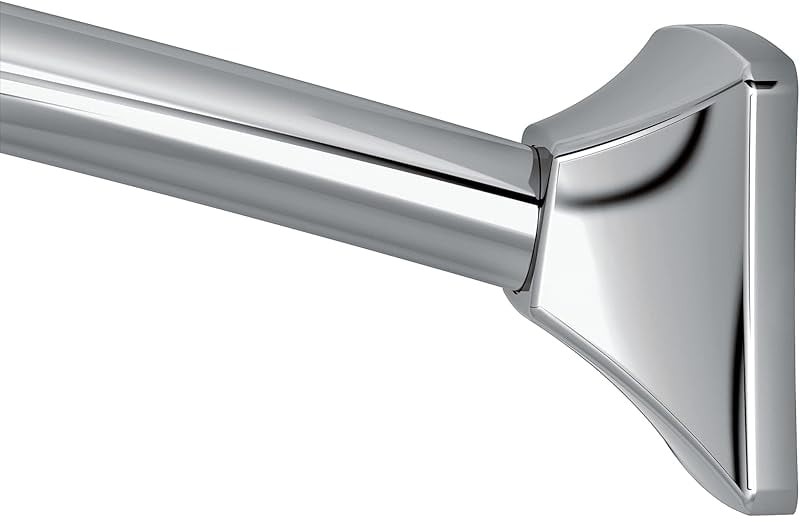 Moen 60-Inch to 72-Inch Permanent Mount Adjustable Curved Shower Rod