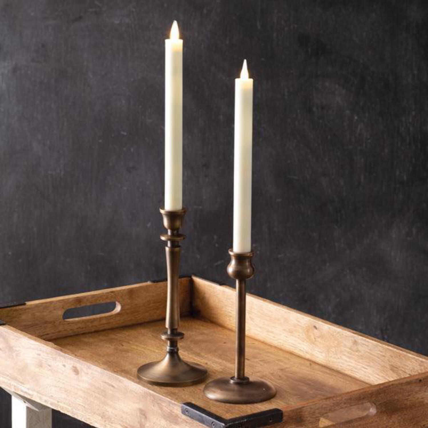 CTW Home 220103 Infinite Wick Wax Taper Candles - Set of 2