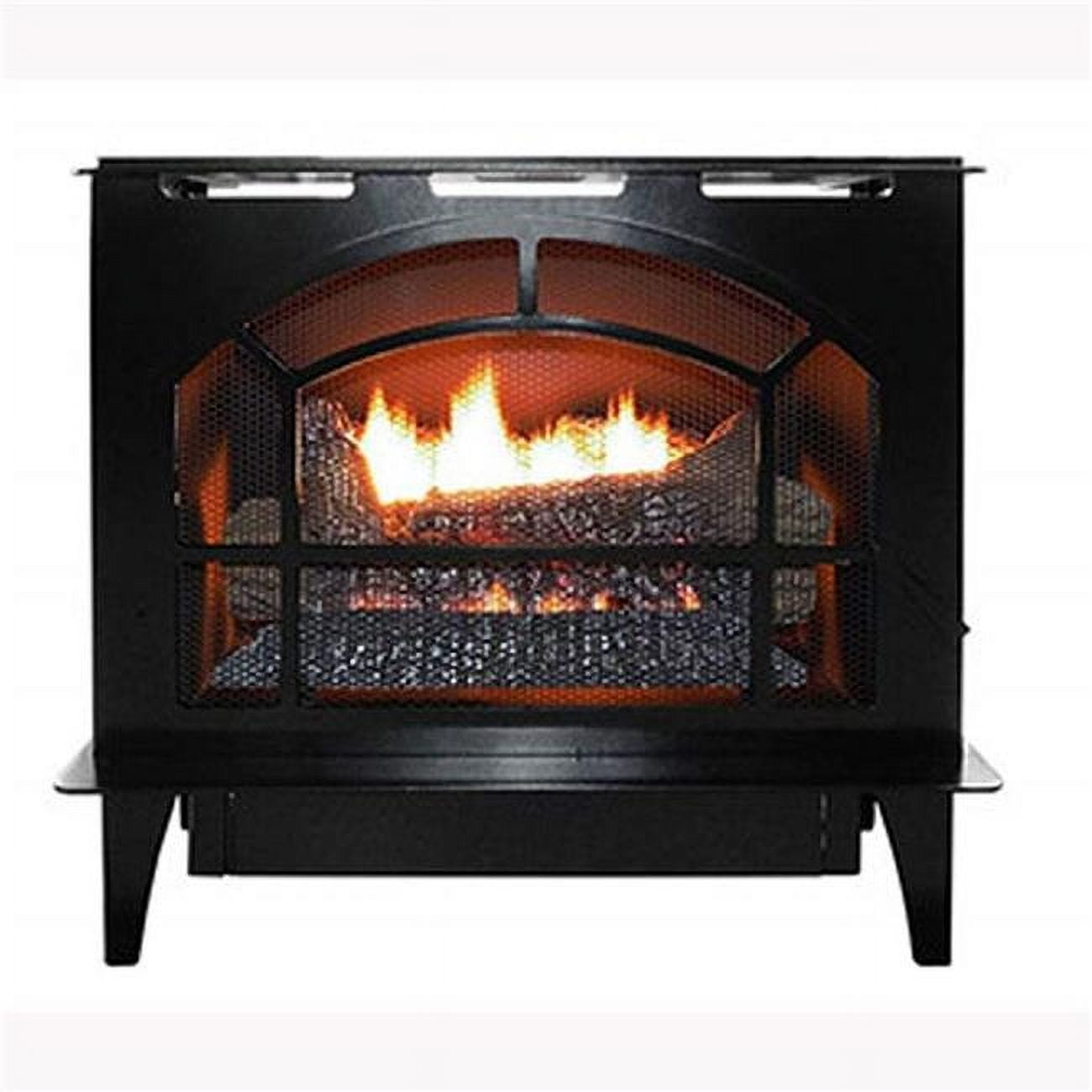 Buck Stove NV S-TOWNSEND VC-LP 26.5 in. Liquid Propane Townsend II Steel Vent Free Gas Heating Stove, Brown
