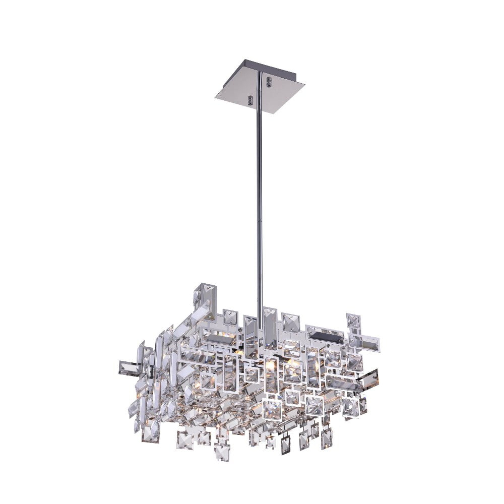 CWI Lighting Arley 28 Light Transitional Metal Chandelier in Chrome