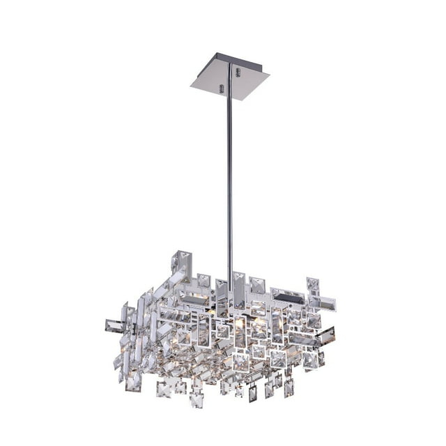CWI Lighting Arley 28 Light Transitional Metal Chandelier in Chrome