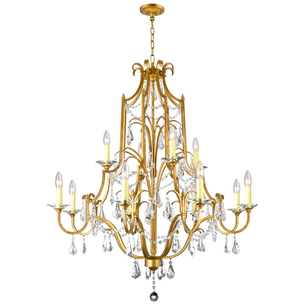 CWI Lighting Electra 12 Light Up Metal Chandelier in Oxidized Bronze