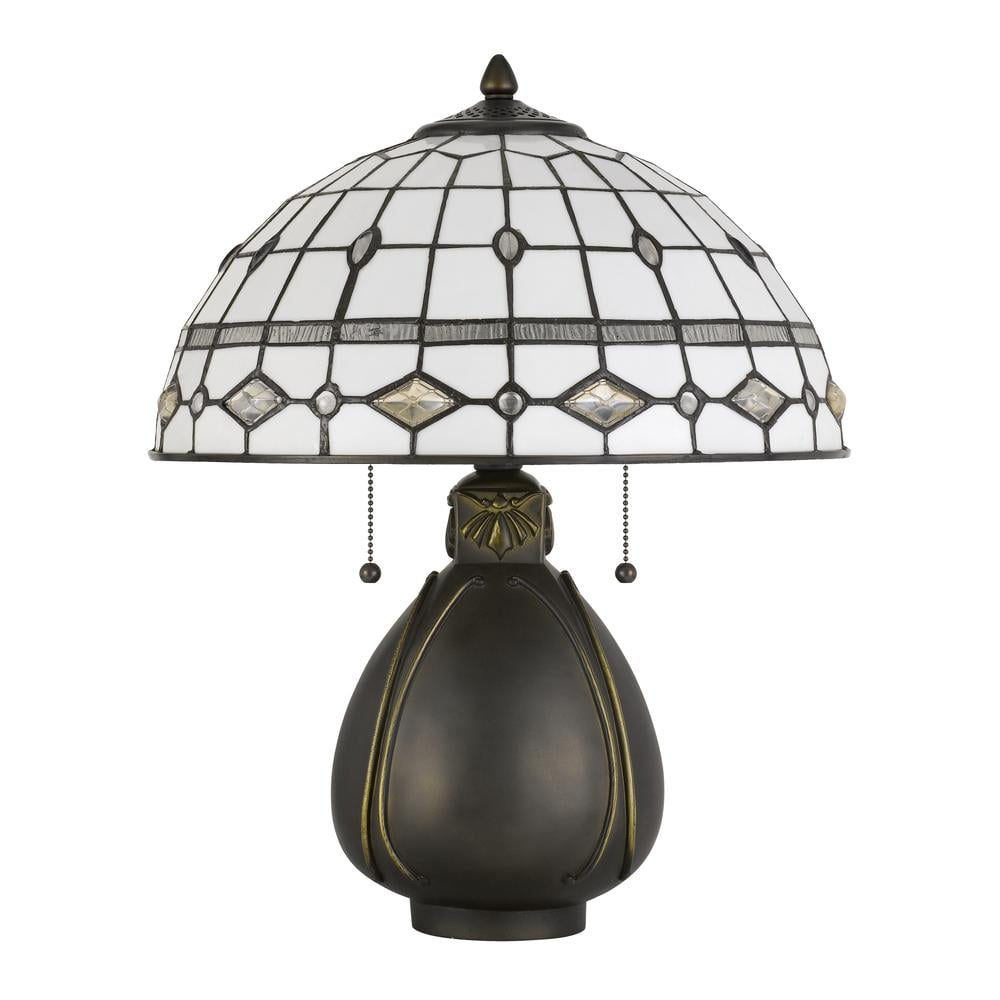 Cal Lighting 60W X 2 Tiffany Table Lamp