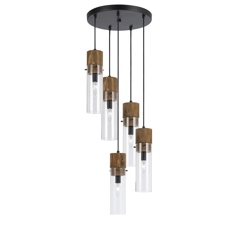 FX-3583-5-Cal Lighting-Spheroid-Five Light Pendant-14 Inches Wide by 13.38 Inches High