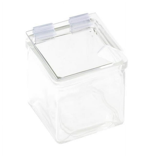 Cal-Mil Hinged Plastic Lid with Notch