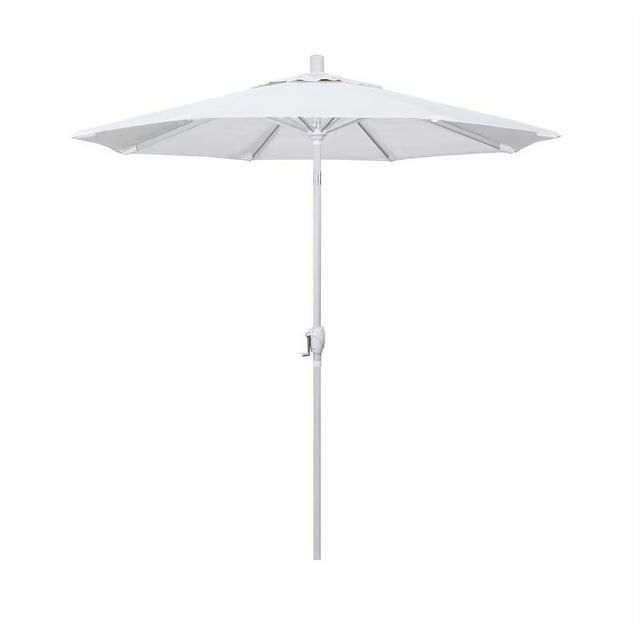 California Umbrella 7.5' Patio Umbrella in Olefin White/Matted White
