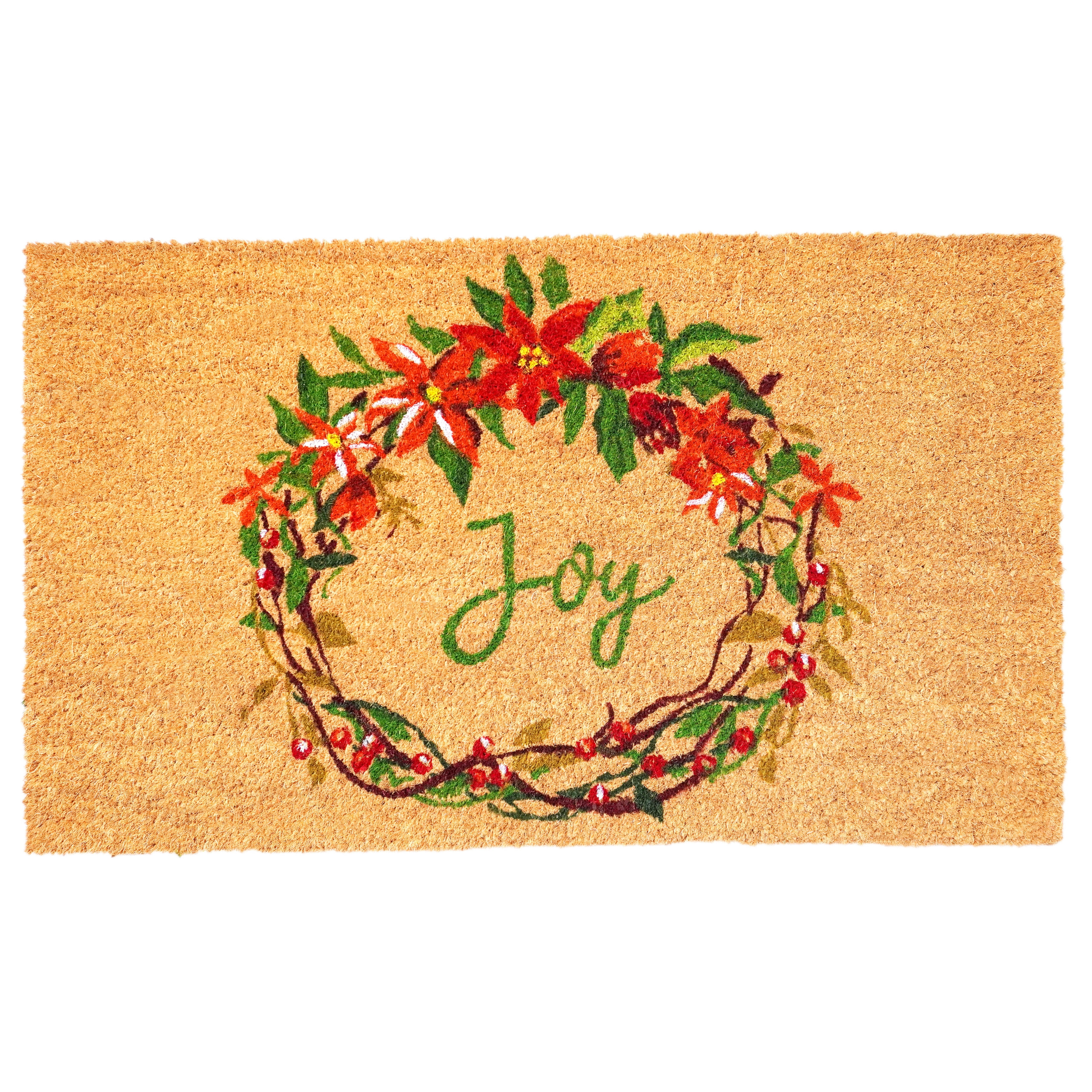 Calloway Mills 107552436 24 x 36 in. Christmas Joy Doormat - Multi Color