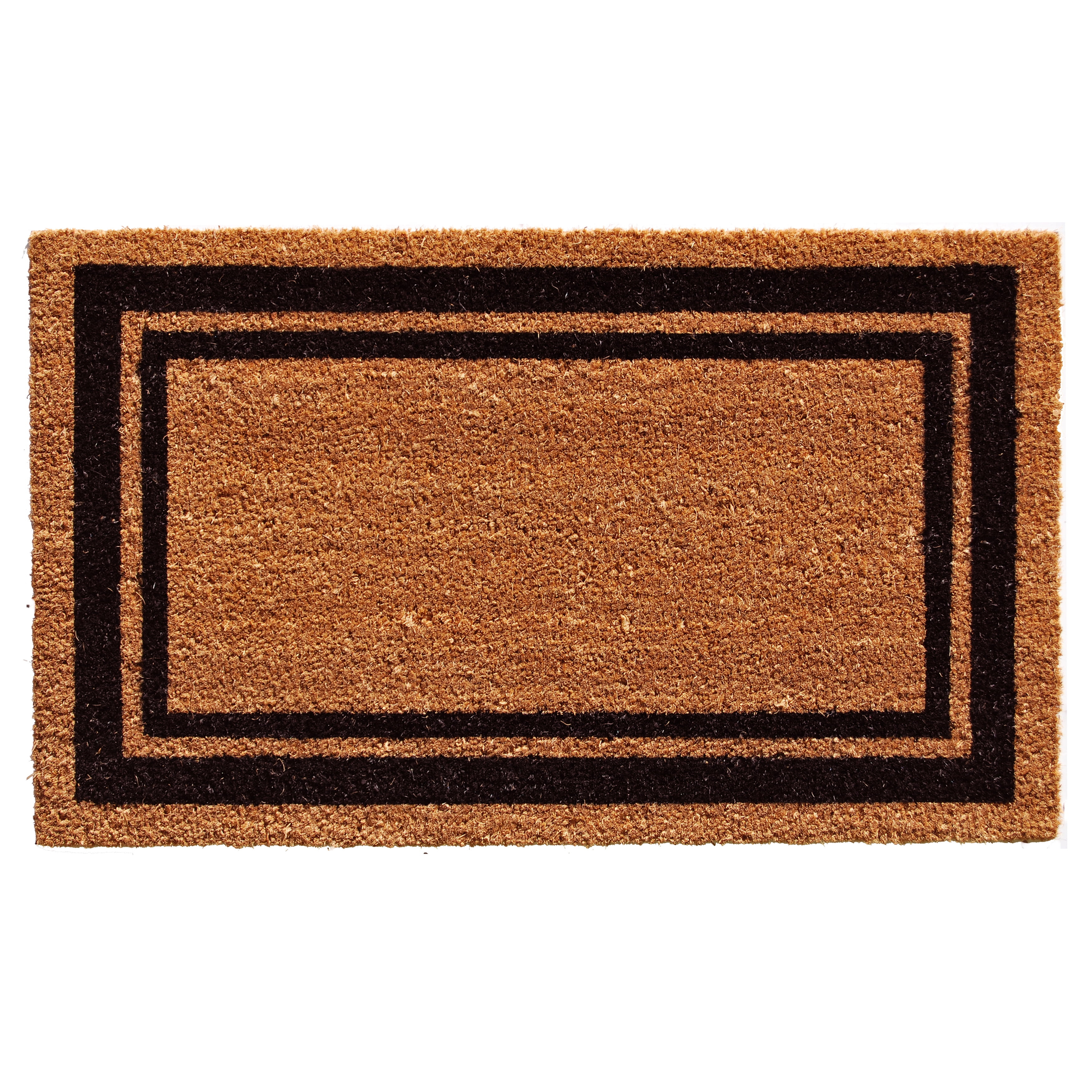 24 x 48 in. Doormat - Natural & Black Border
