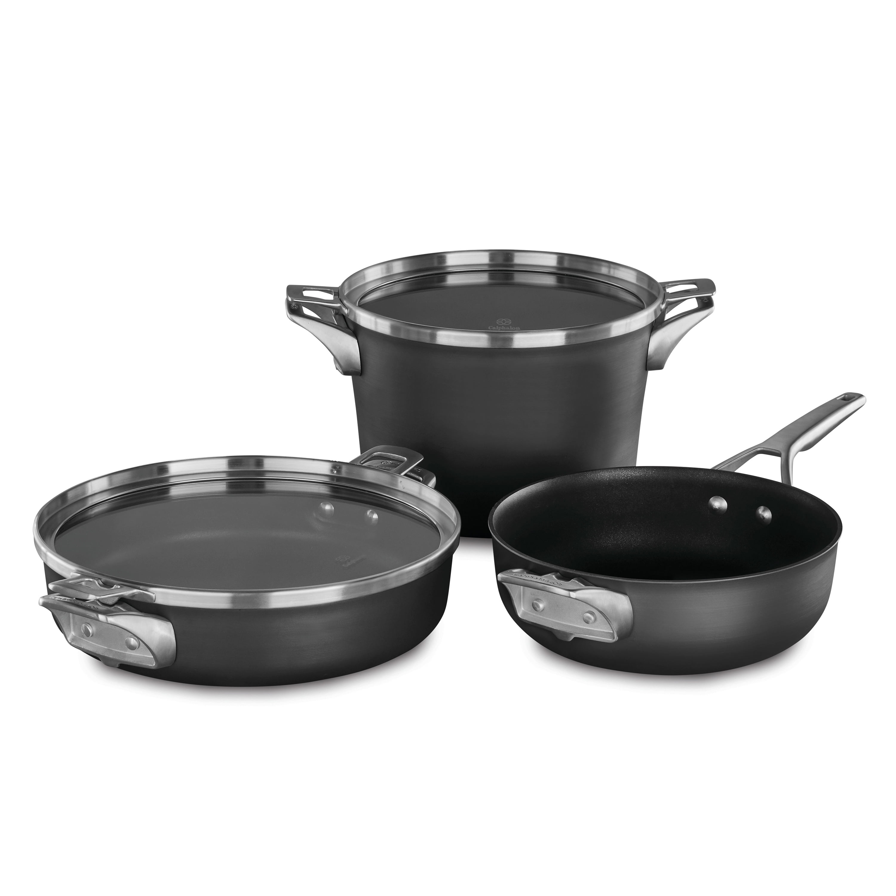 Calphalon Premier Space Saving Nonstick Supper Club Cookware Set