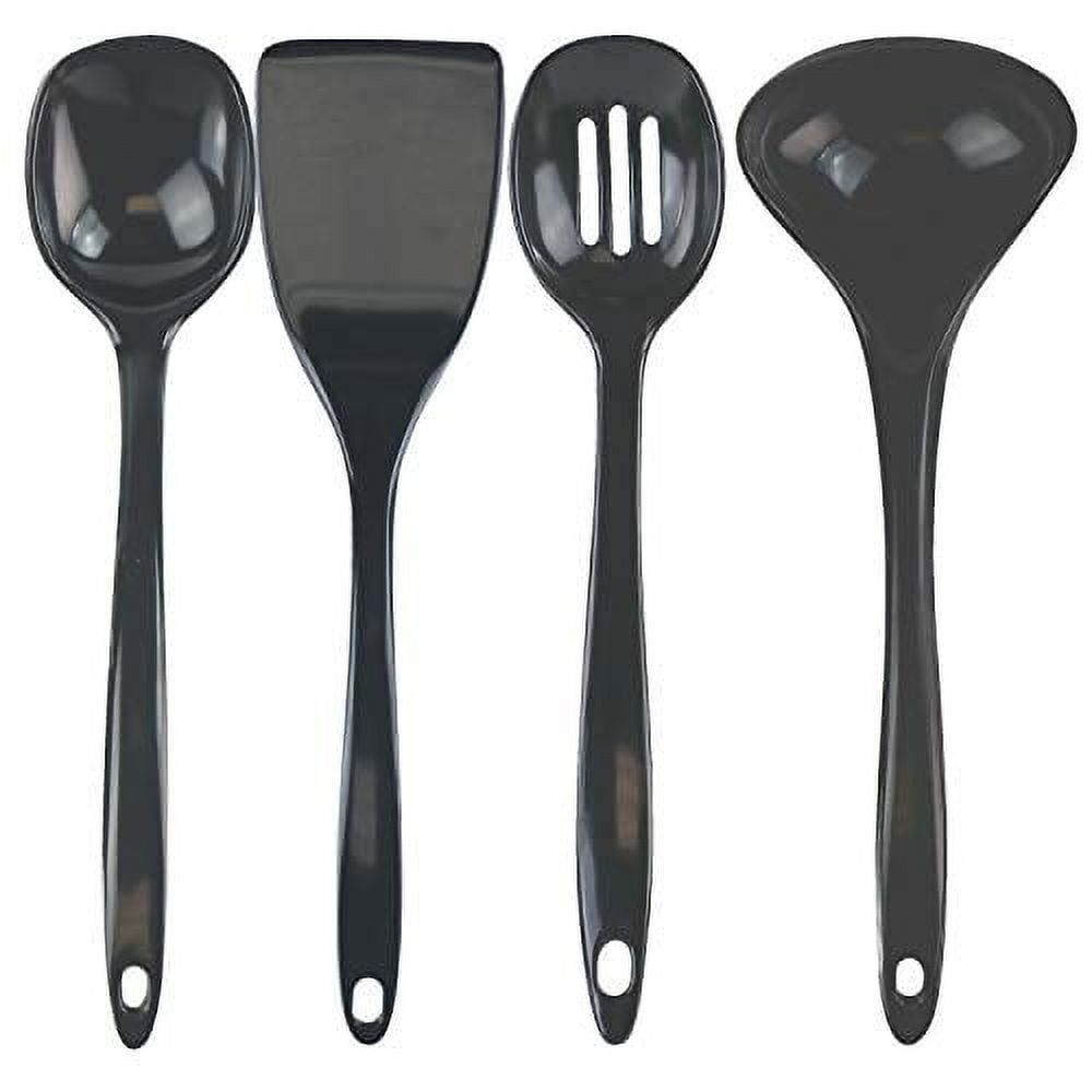 Calypso Basics by Reston Lloyd, 4pc Melamine Utensil Set, Charcoal