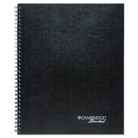 Cambridge Wirebound Business Notebook, Legal Ruled, 8.25" x 11", 80 Sheets, Gray