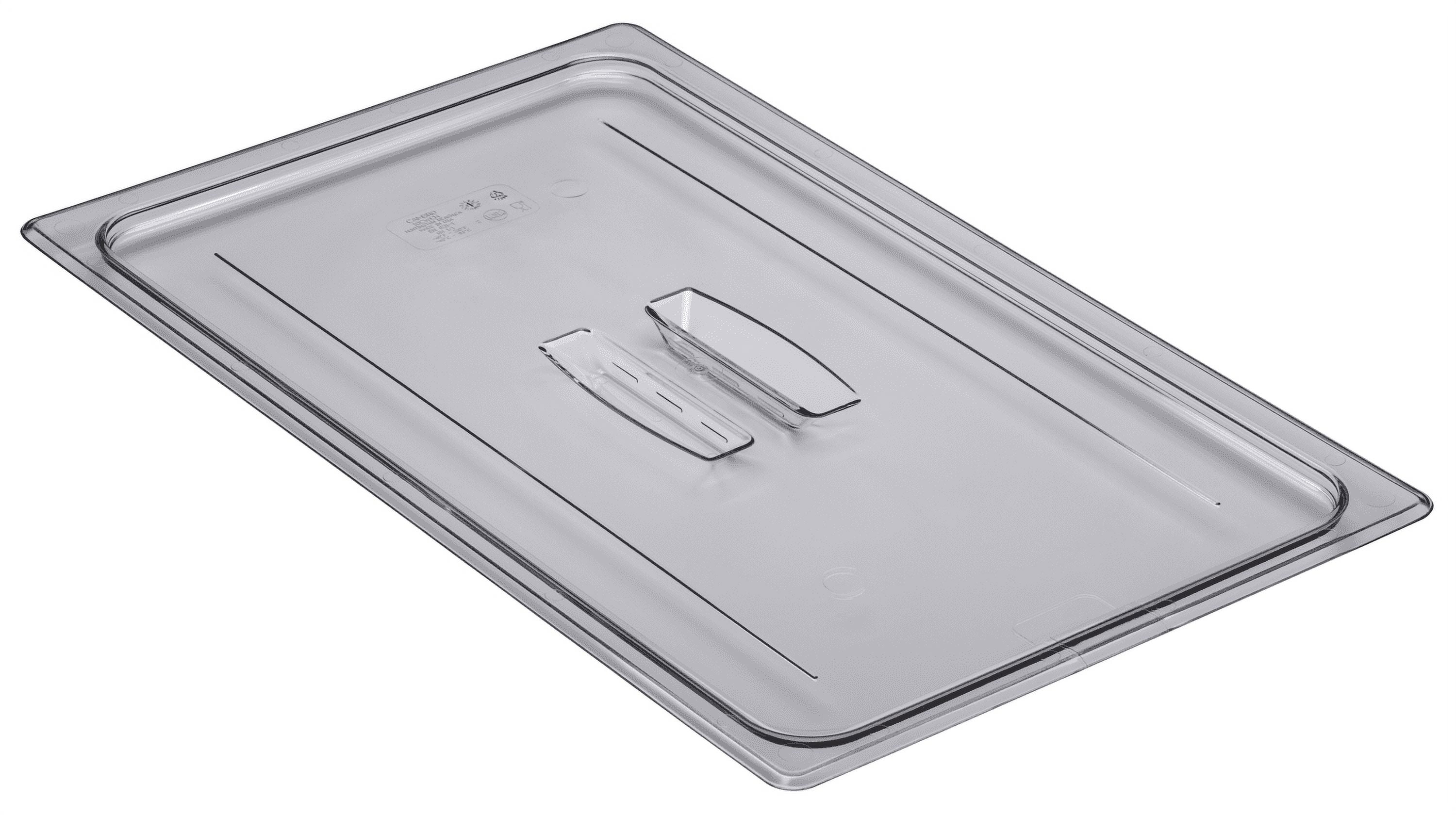 Cambro 10CWCH135 Camwear Clear Full-Size Food Pan Cover with Handle