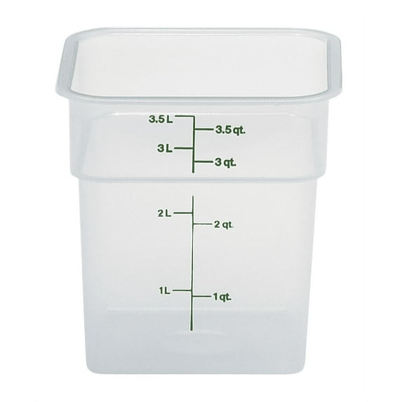 Cambro Translucent 4QT Square Food Container 4SFSPP190