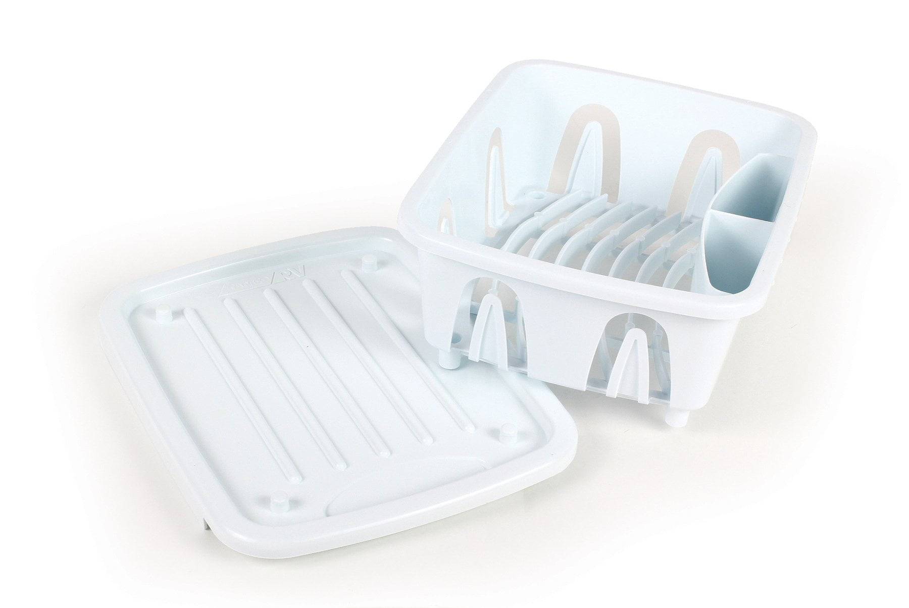 Mini Dish Drainer & Tray, White (Eng/Fr)