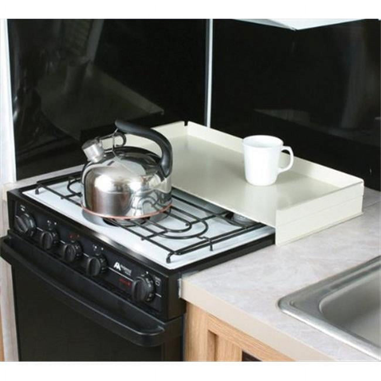 Camco 43557 Stove Top Cover White Universal Fit