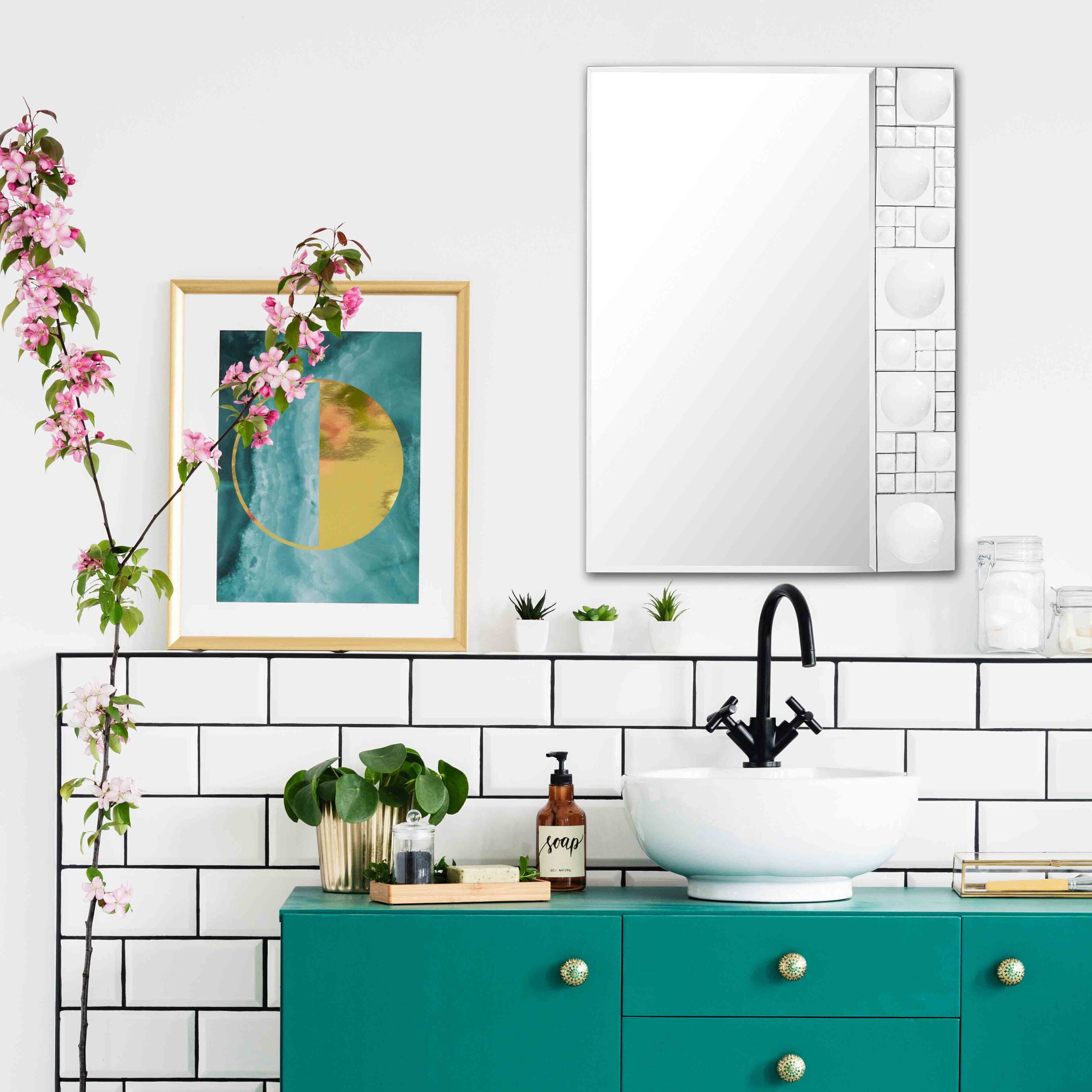 Camden Isle Bubbles Geometric Mirror