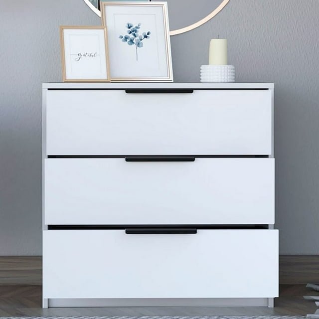 Kaia 3 Drawers Dresser, Superior Top