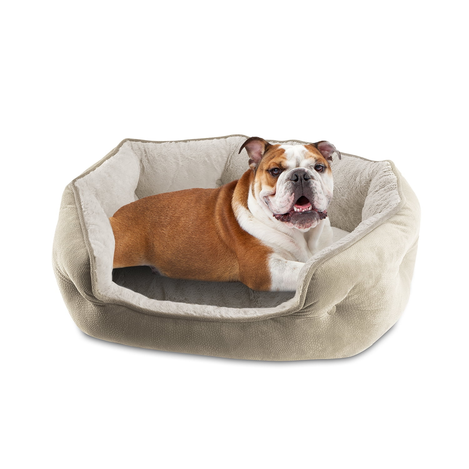 Canine Creations Arlee Cozy Oval Round Cuddler Dog Bed - Memory Foam - Chew Resistant - Medium, Large (choose your color)
