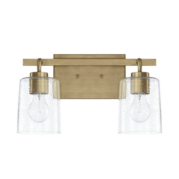 Capital Lighting 128521-449 Greyson 2 Light 15" Wide Bathroom Vanity Light - Brass