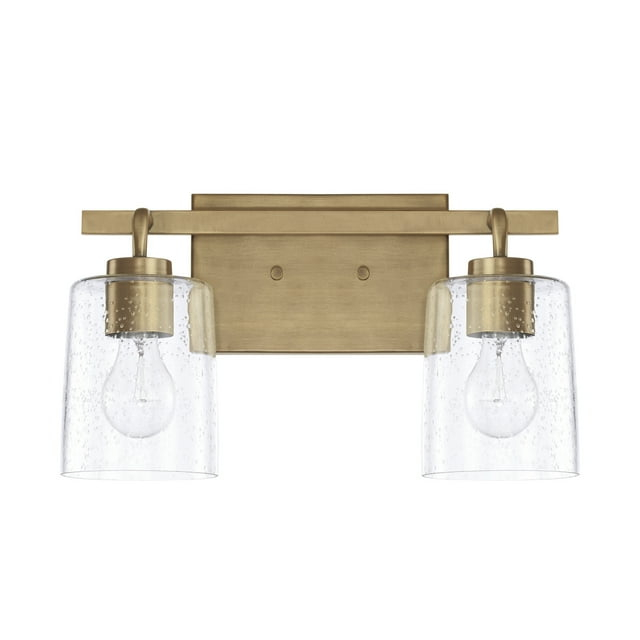 Capital Lighting 128521-449 Greyson 2 Light 15" Wide Bathroom Vanity Light - Brass
