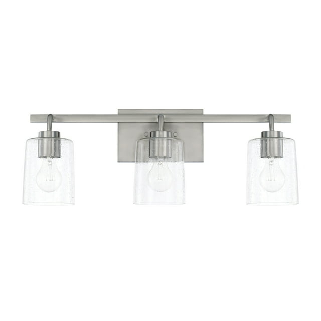 Capital Lighting 128531-449 Greyson 3 Light 25" Wide Bathroom Vanity Light - Nickel
