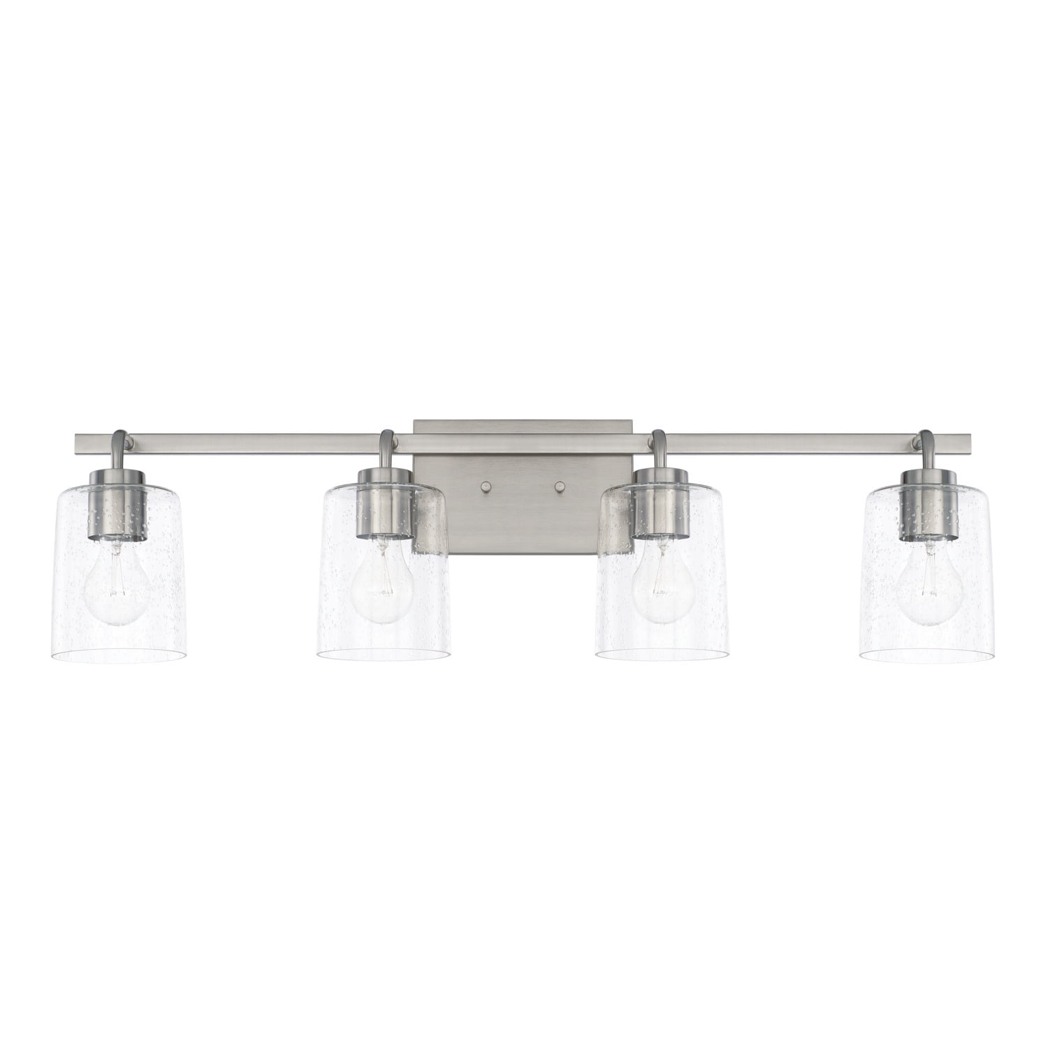 Capital Lighting 128541-449 Greyson 4 Light 34" Wide Bathroom Vanity Light - Nickel