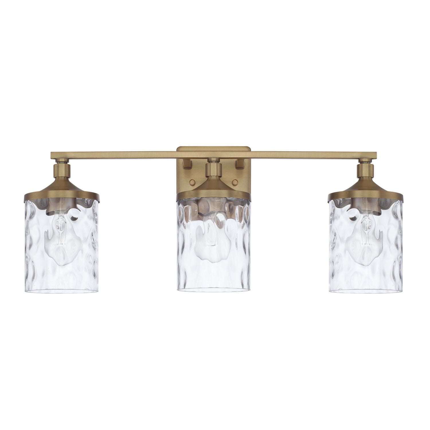 Capital Lighting 128831-451 Colton Tocador de Baño de 3 Luces de 24" de Ancho - Latón
