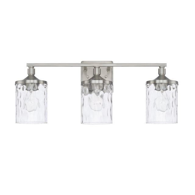Capital Lighting 128831-451 Colton Tocador de Baño de 3 Luces de 24" de Ancho - Níquel