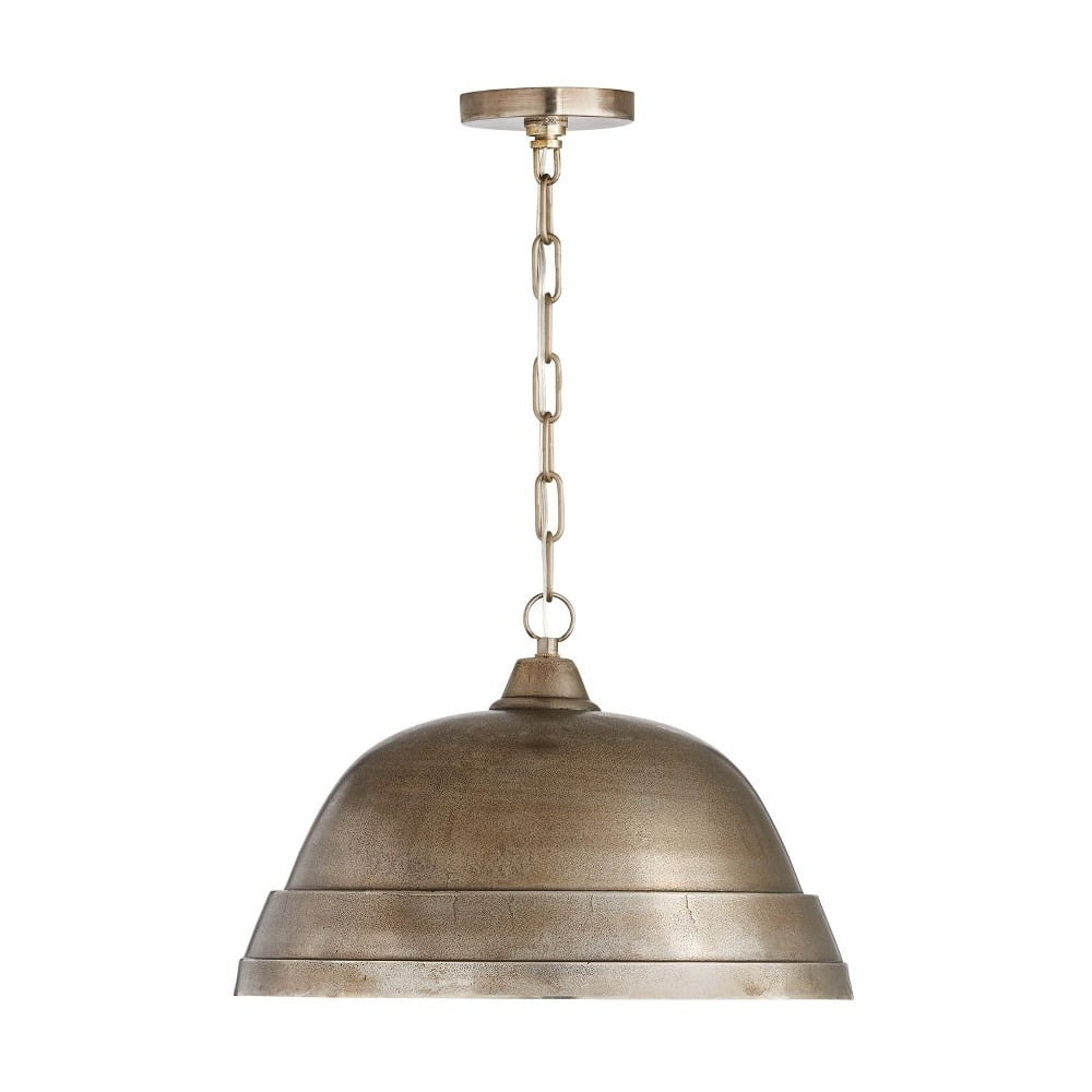 18 Inch 1 Light Pendant In Urban/Industrial Style 11.5 High By 18 Wide-Oxidized Nickel Finish    -Traditional Installation Capital Lighting 330311Xn