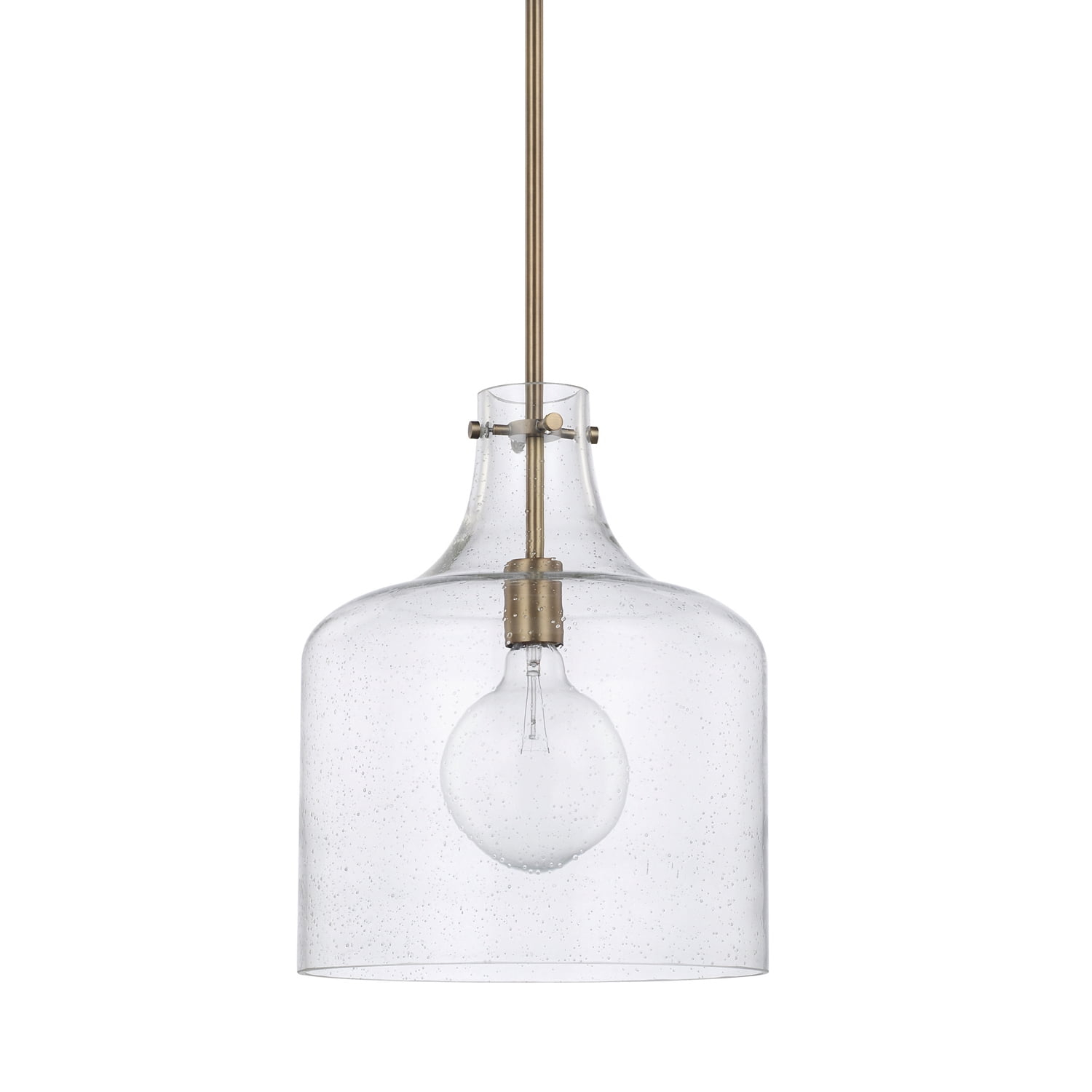 Capital Lighting 325712 1 Light 15" Tall Pendant - Brass