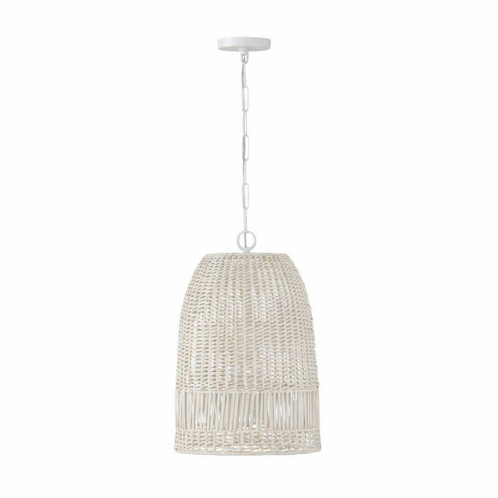 Capital Lighting Naomi 1 - Light Pendant in  Chalk White