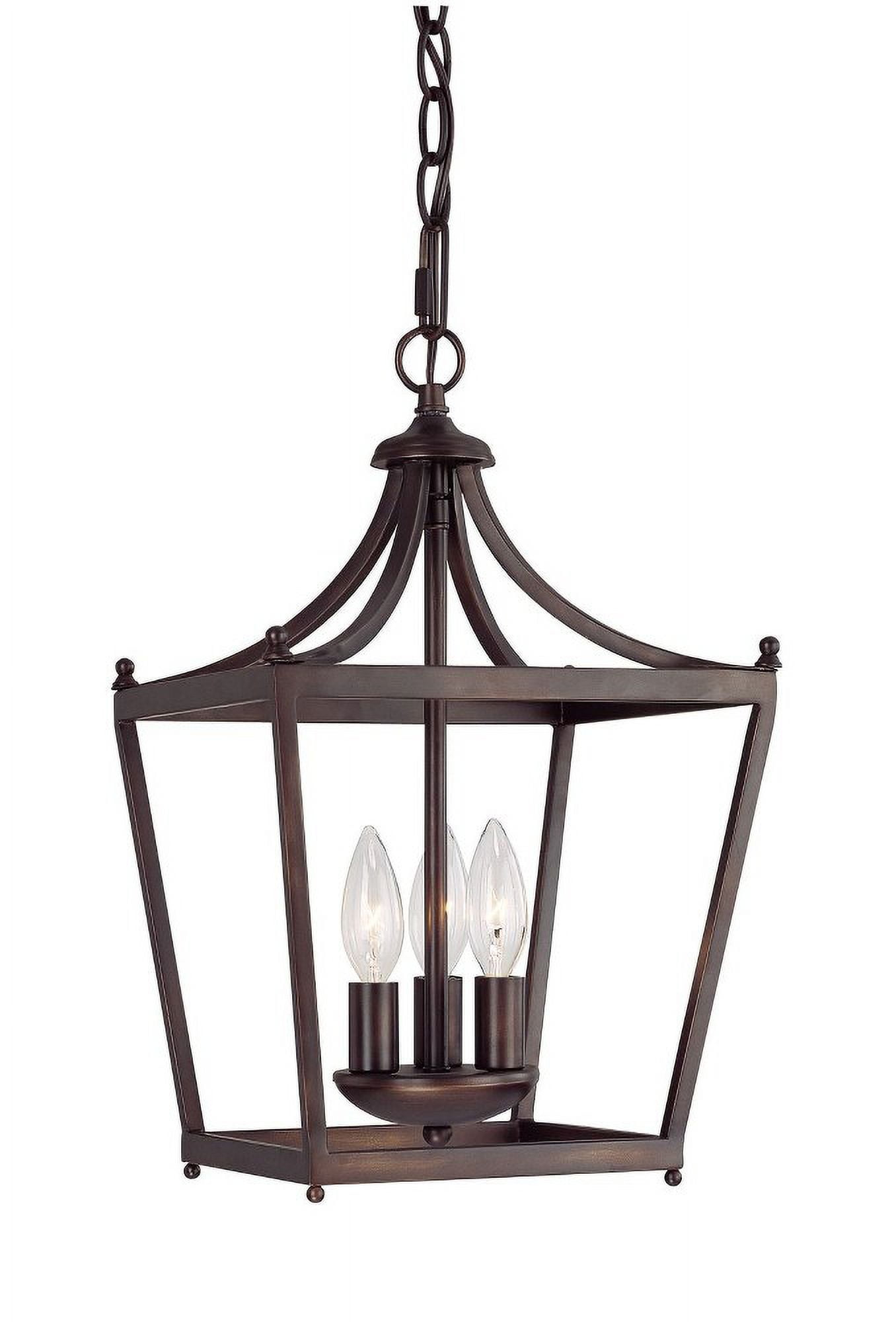 3 Light Foyer In Style 10.25 High By 17 Wide-Burnished Bronze Finish    -Traditional Installation Capital Lighting 4036Bb