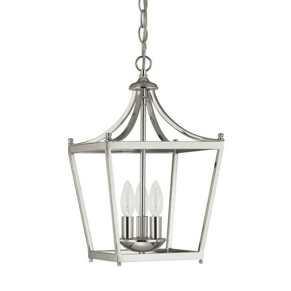 3 Light Foyer In Style 10.25 High By 17 Wide-Polished Nickel Finish    -Traditional Installation Capital Lighting 4036Pn