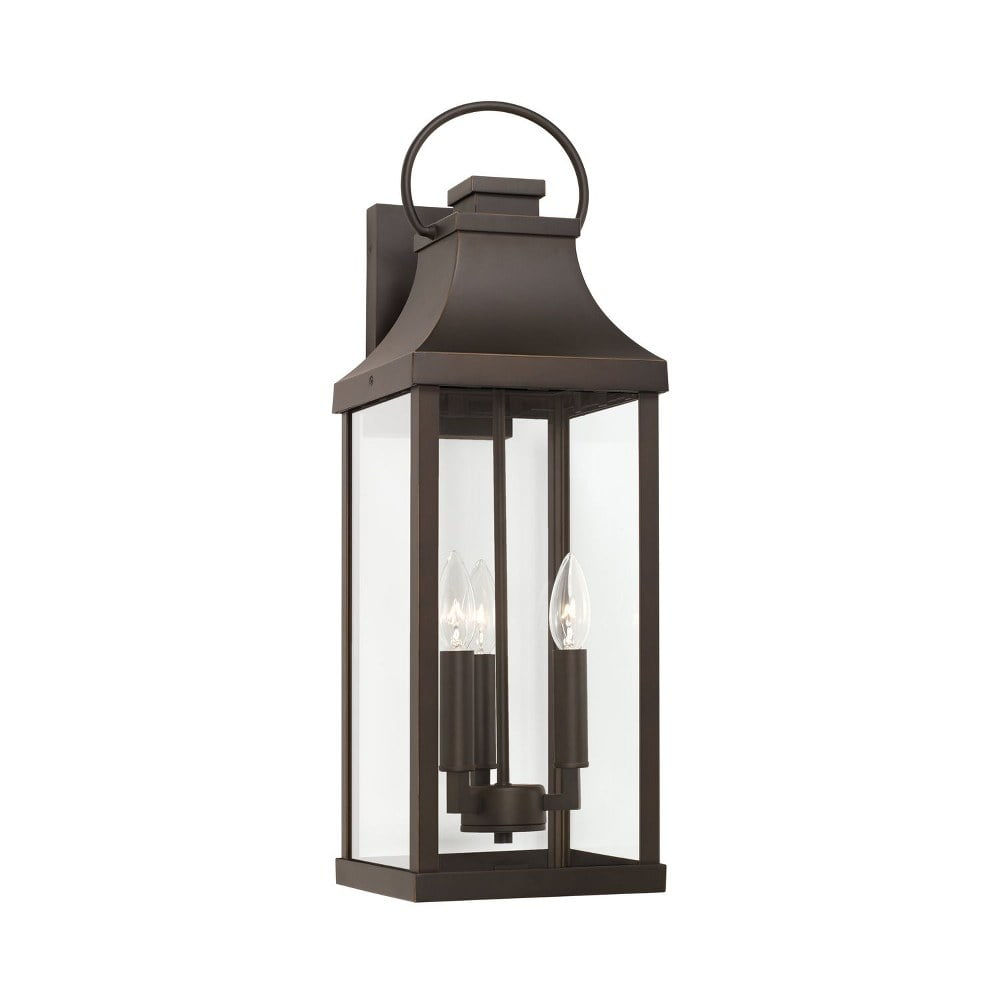 Outdoor Wall Lantern In Traditional Style-24 Inches Tall And 8 Inches Wide-Oiled Bronze Finish-Incandescent Lamping Type Capital Lighting 946431Oz