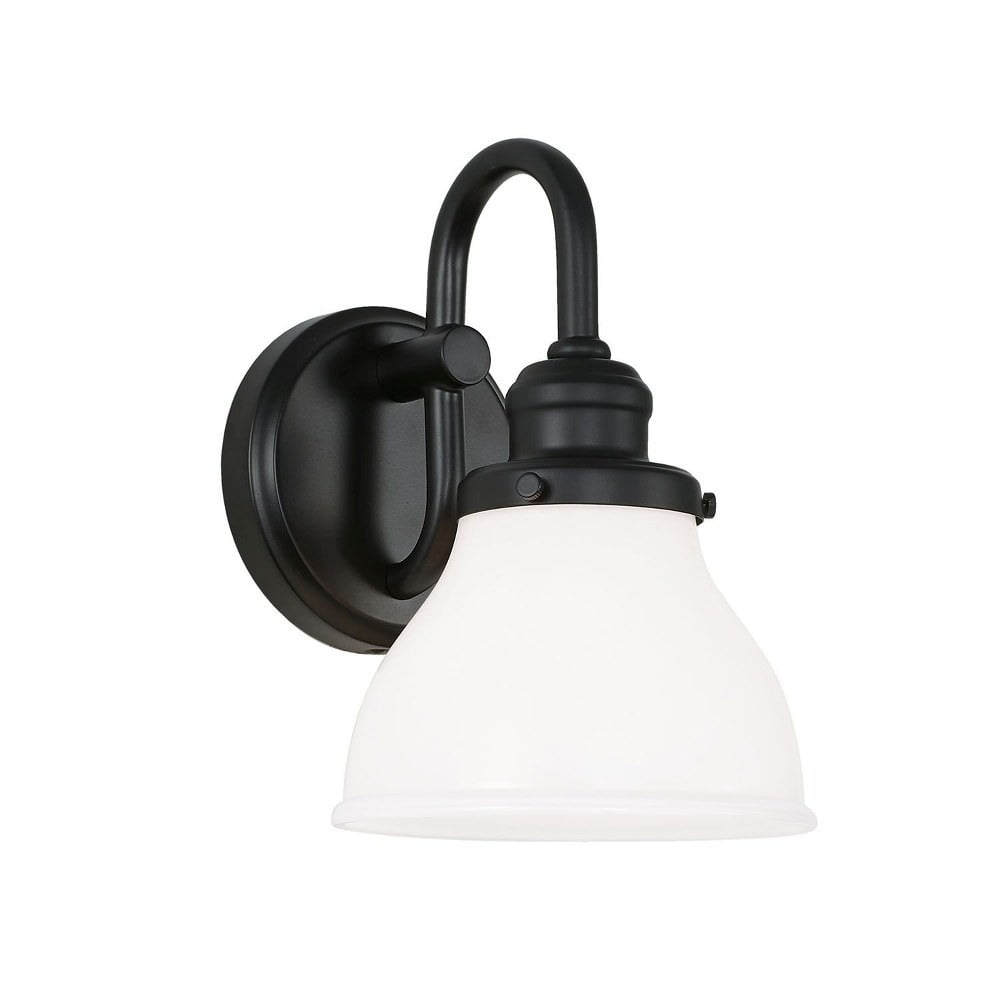 1 Light Wall Sconce In Urban/Industrial Style 6.5 High By 10 Wide-Matte Black Finish Capital Lighting 8301Mb-128