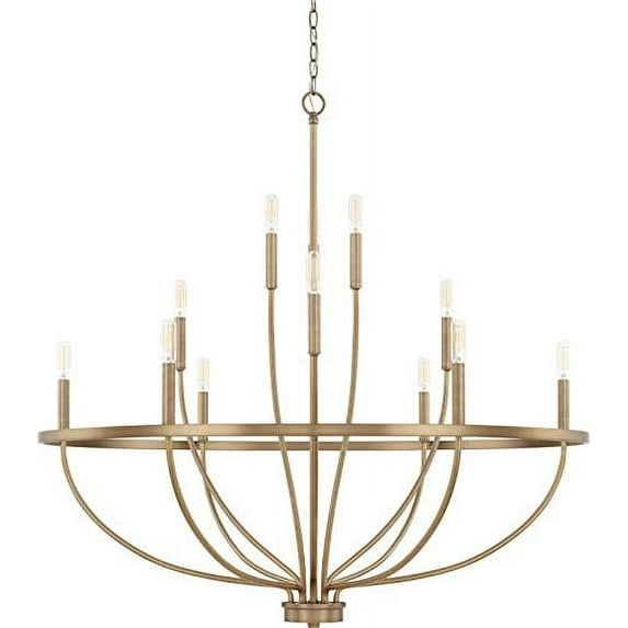 Capital Lighting 12 - Light Dimmable Empire Chandelier