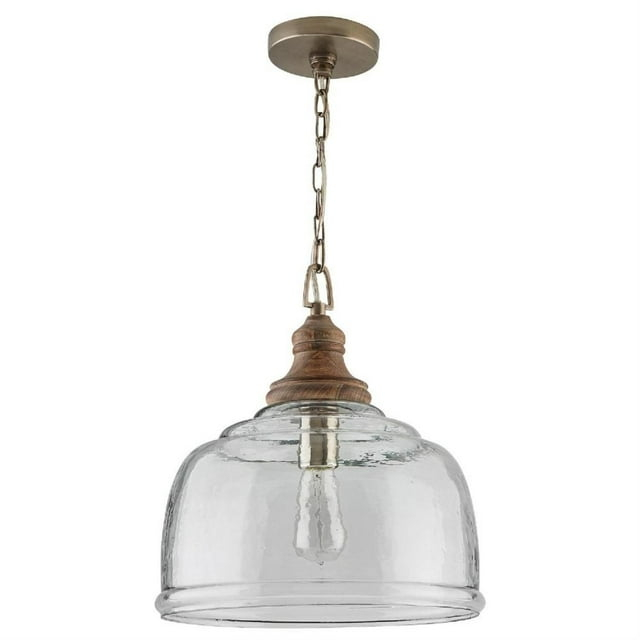 14 Inch 1 Light Pendant In Urban/Industrial Style 14 High By 15.5 Wide-Grey Wash Finish    -Traditional Installation Capital Lighting 330318Gy
