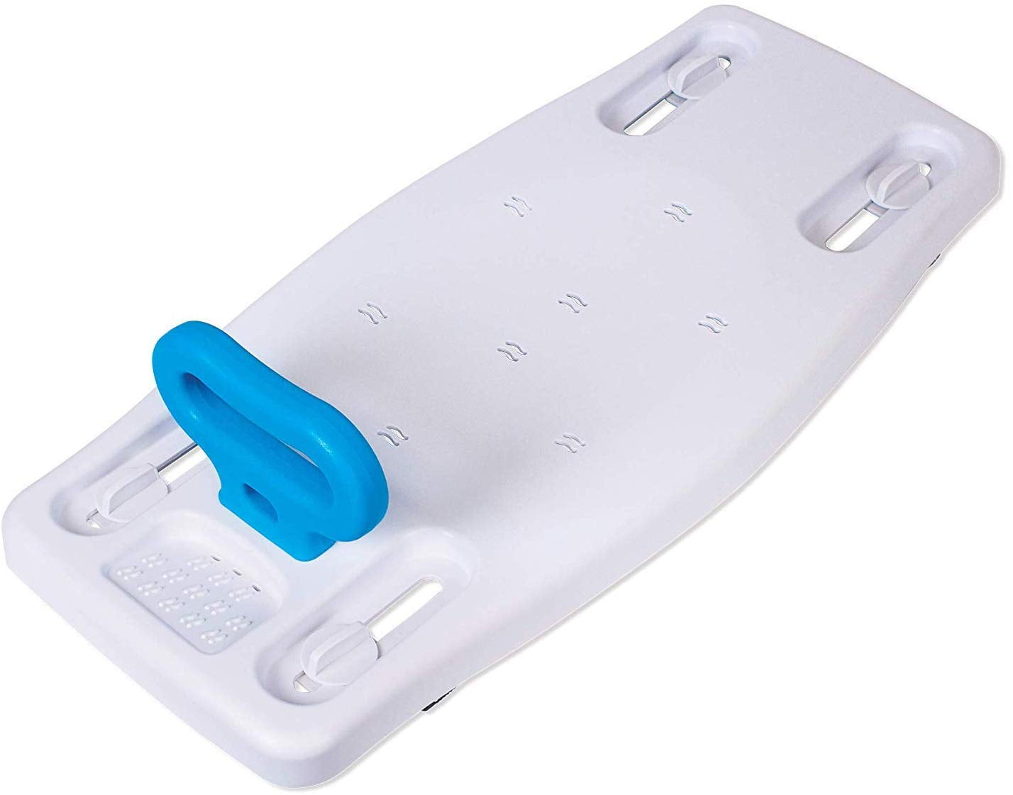 Carex Adjustable Bath Transfer Bench with Safety Handles, Comfortable Seat, Fits Most Bathtubs, 300 lb Capacity