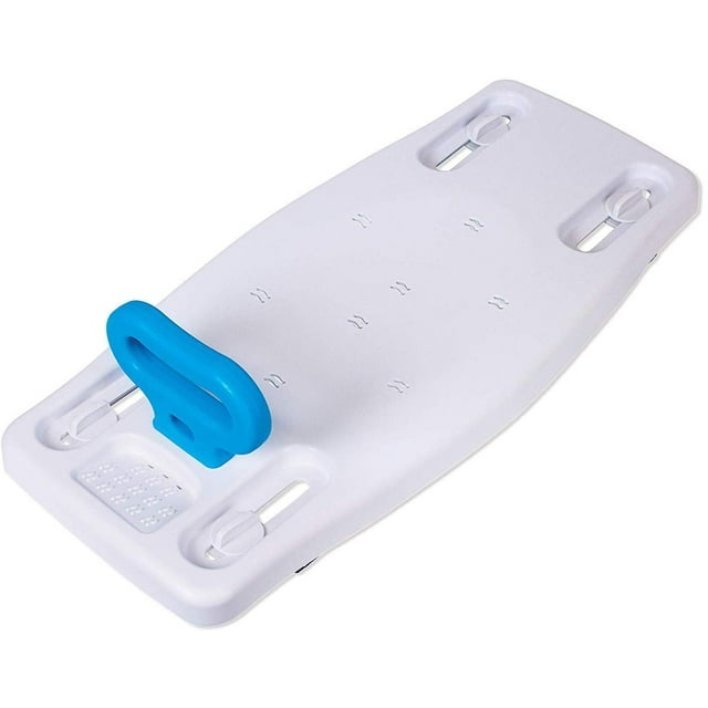 Carex Adjustable Bath Transfer Bench with Safety Handles, Comfortable Seat, Fits Most Bathtubs, 300 lb Capacity