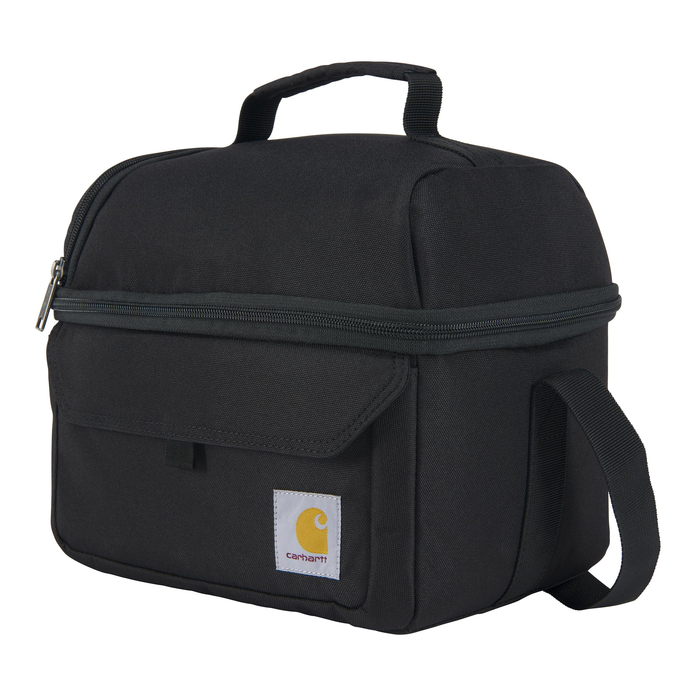 Carhartt Insulated 12 Can Two Compartment Lunch Cooler, One Size, Black