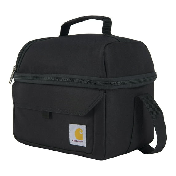 Carhartt Insulated 12 Can Two Compartment Lunch Cooler, One Size, Black