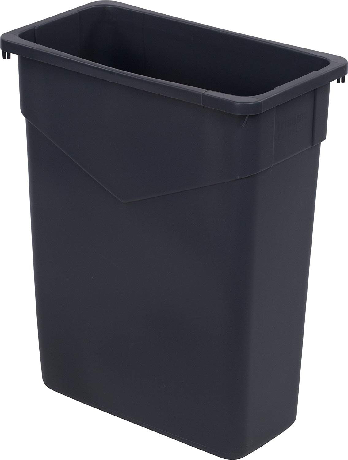 Carlisle Sanitary Maintenance B2193967 15 gal 34201523 Trimline Rectangle Waste Container - Gray