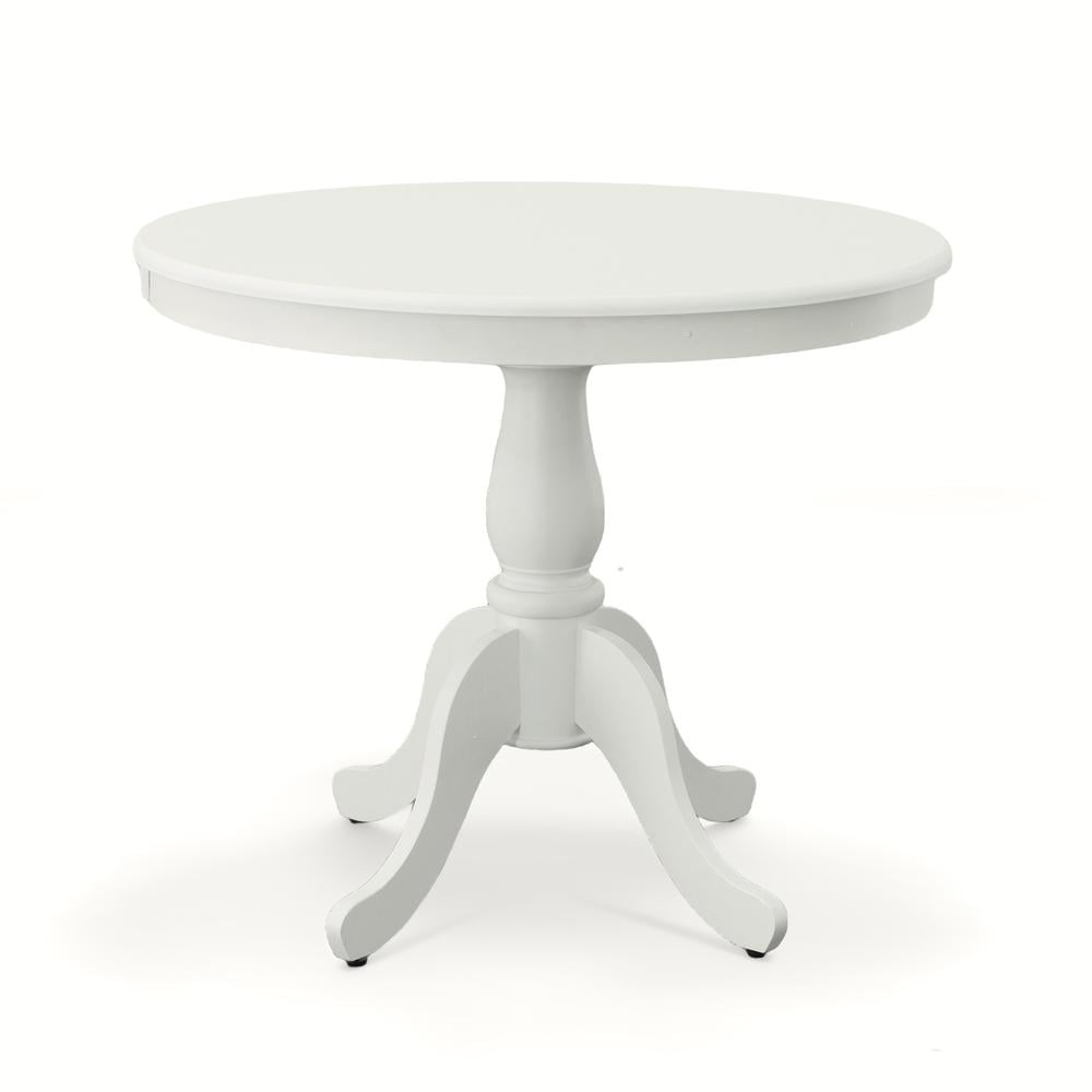 Carolina Classics Fairview 36" Round Pedestal Dining Table in White