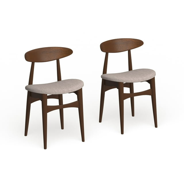 Carson Carrington  Haapajarvi Mid-century Modern Medium Oak Dining Chair (Set of 2)