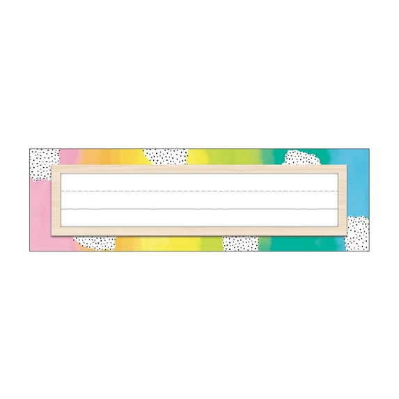Carson Dellosa Creatively Inspired Name Plates (36 desk nameplates)